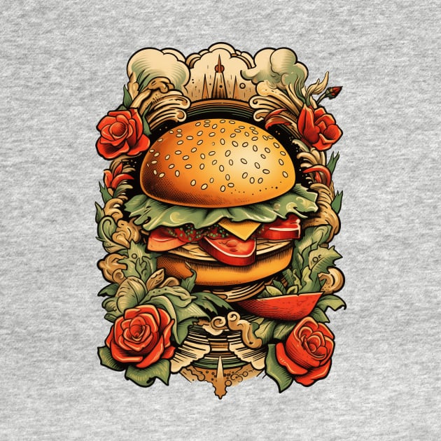 Hamburger Tattoo by JunkyDotCom